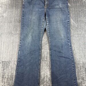 Levis 515 Boot Cut Jeans Womens 16 M Medium Blue Mid Rise Cotton Stretch Pockets